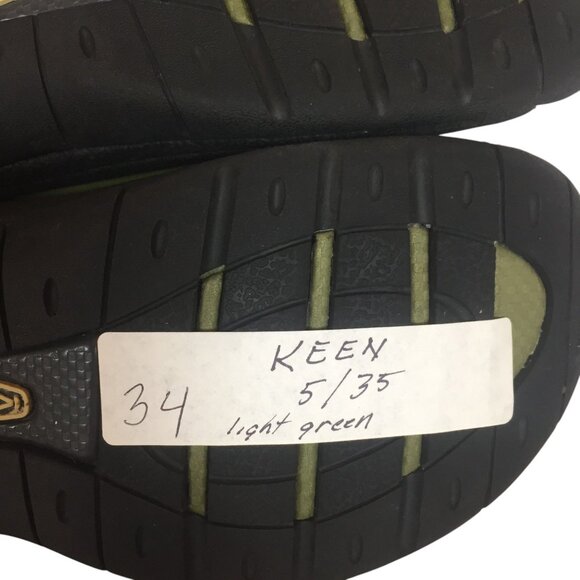 Keen Womens Green & Tan Suede Floral Low-Top Casual Shoes Size 5/35 - Picture 8 of 8